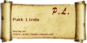 Pukk Linda névjegykártya